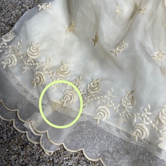 Phyllis Baby Wear Vintage Christening Baptism Outfit Gown Eyelet Embroidery Lace - Picture 7 of 7